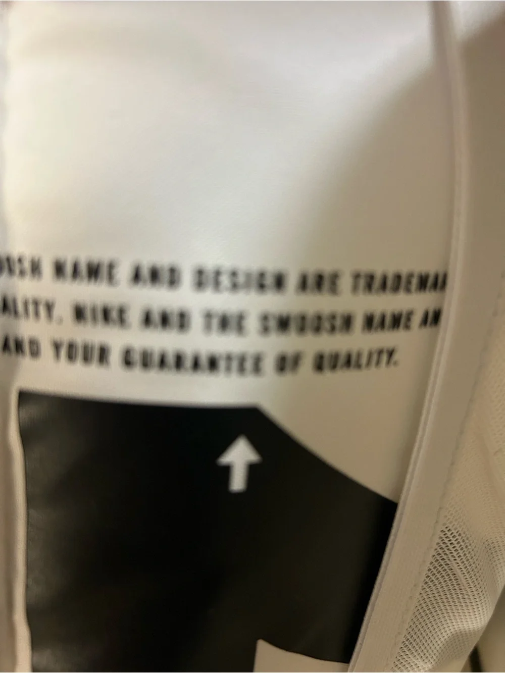 Nike White and Black Sling Crossbody Bag with Small Pouch